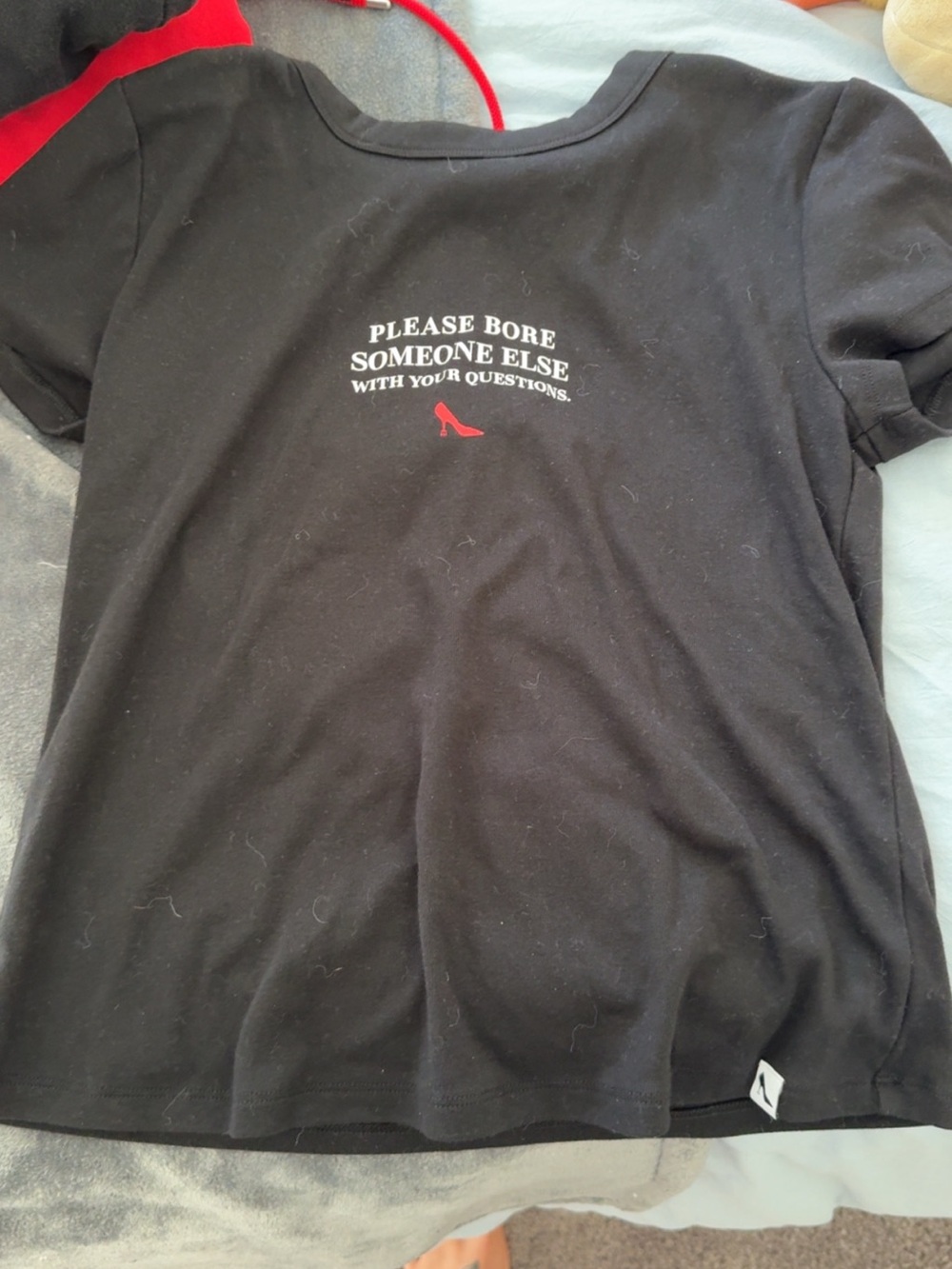 Black Graphic Tee - Please Bore Someone Else